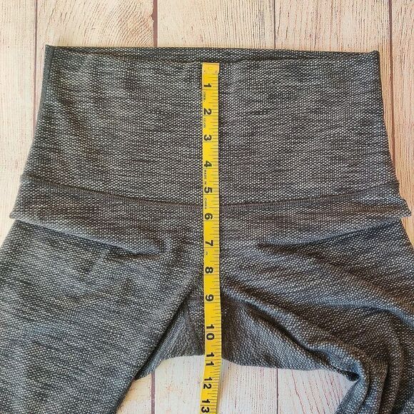 Lululemon Wunder Under Pant (Hi-Rise) Diamond Jacquard Space Dye Black Slate - Picture 5 of 9